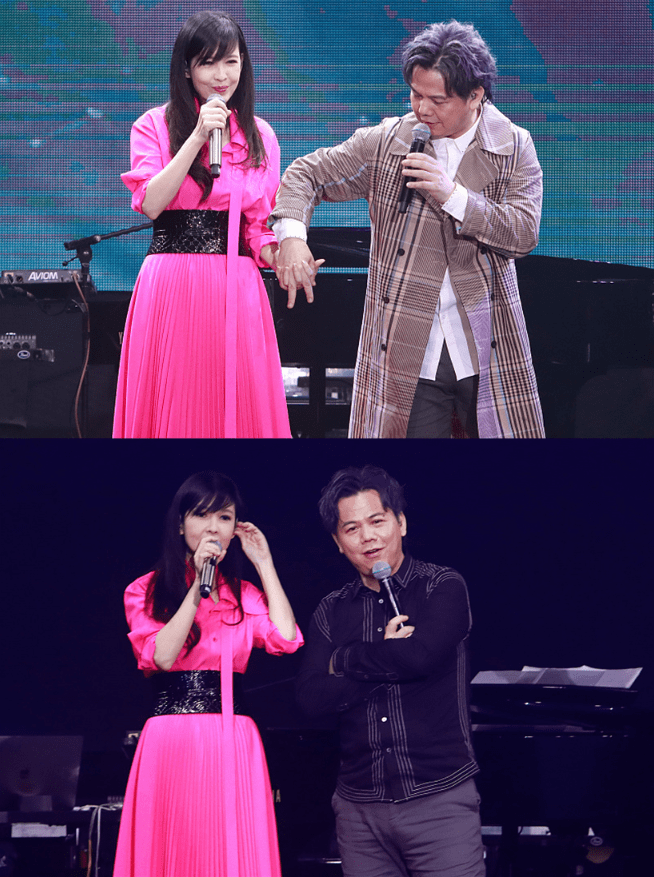 都能|虽然周慧敏老得明显,但依旧有少女心,穿裙子都挑亮色,看着好嫩