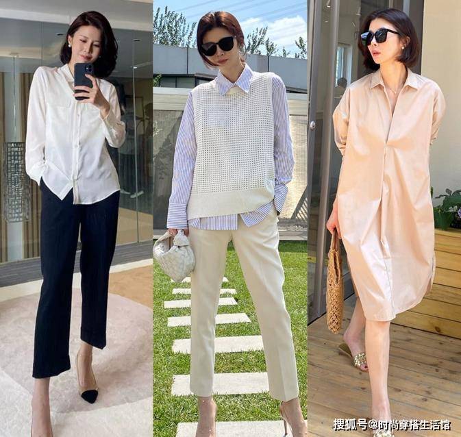 配饰|中年女人秋天如何抢占c位,这18套简约风穿搭示范,减龄气质满分
