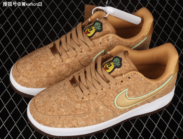 软木塞|Nike Air Force 1＇ Low Pineapple Cork 软木塞菠萝空军一号运动休闲鞋评测