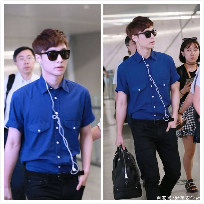 抵挡不住|张艺兴太犯规了吧，穿着衬衫解开扣子露腹肌，这身材让人抵挡不住