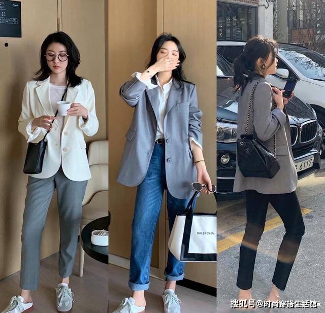 职场|西装下面不一定配西装裤,学这位博主的“高级”穿法,时髦又显瘦
