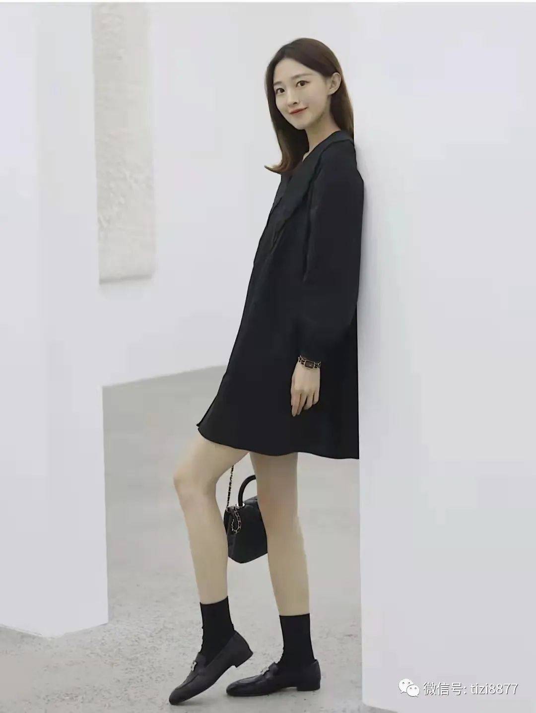 丝袜|黑色乐福鞋怎么搭配衣服好看