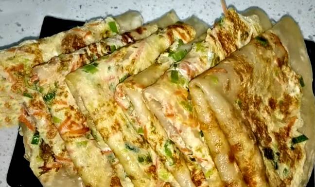 葱花|入秋后，学会早餐此做法，锅中一烙暄软劲道，10分钟端上桌