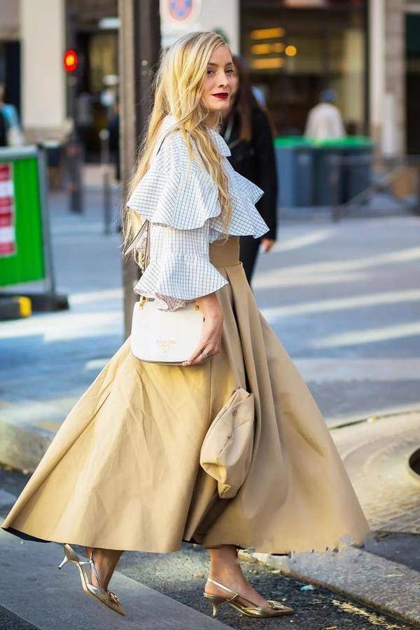 感觉|“裙子＋猫跟鞋”才是今夏最优雅的打开方式，舒适、时髦有女人味