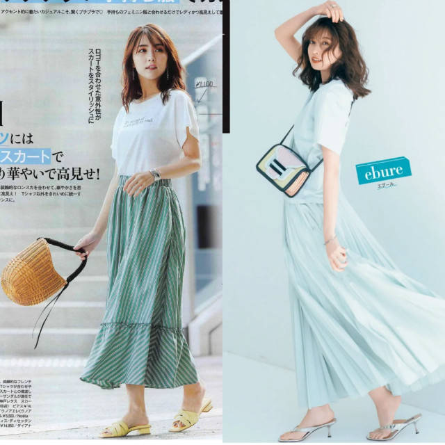 长度|“半身长裙＋低跟鞋”，小个子这么穿，显高优雅，遇见更美的自己