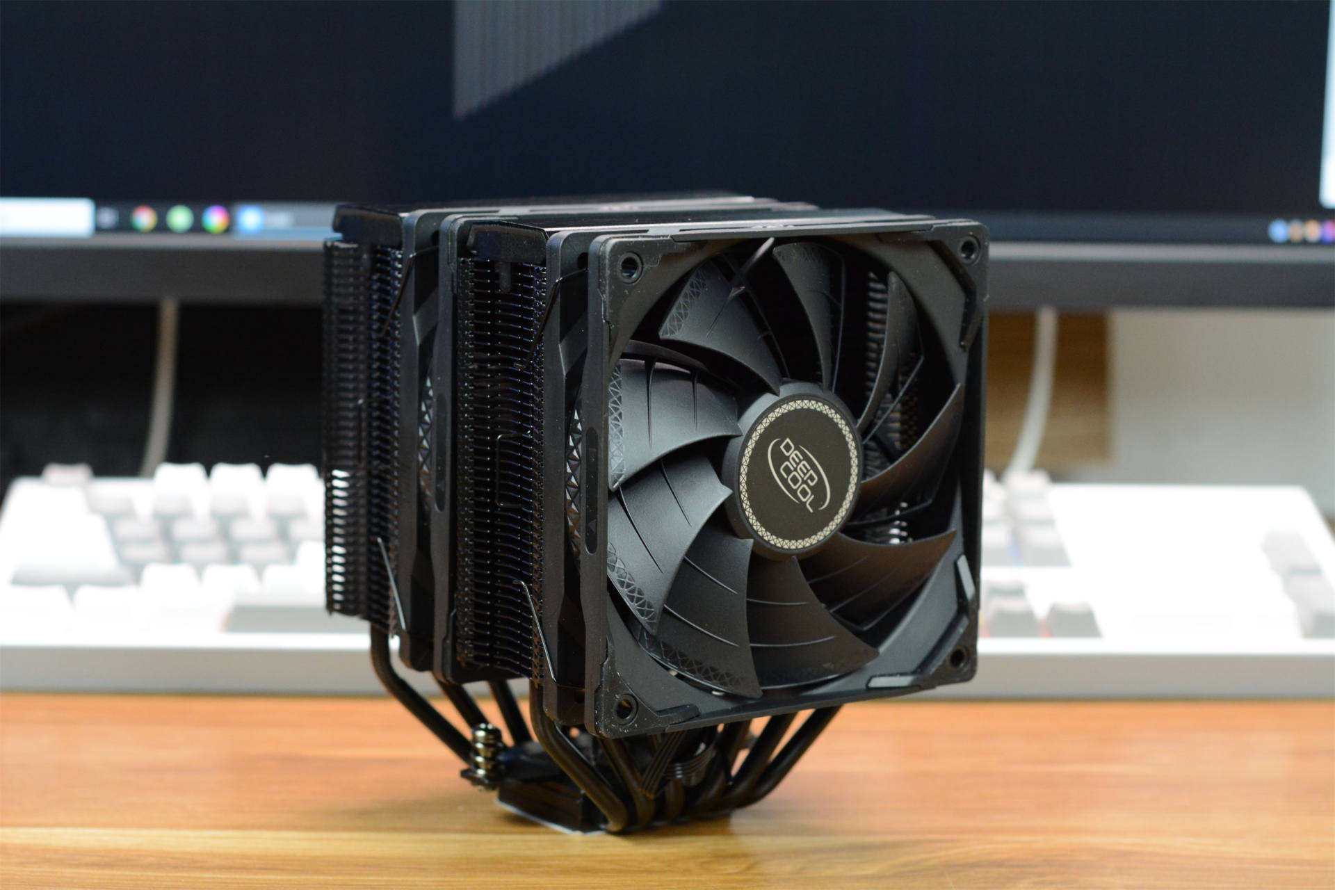 10600kf散热,只需要200 就搞定了,九州风神大霜塔pro体验_风扇