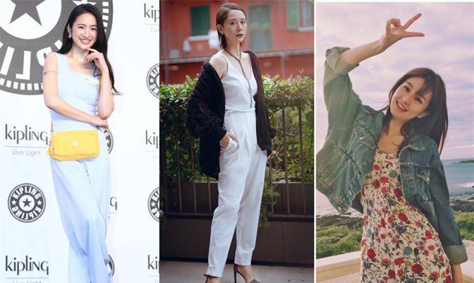 大头鞋|高圆圆路边营业状态好!穿连体裤配大头鞋,累路边休息难掩小细腿