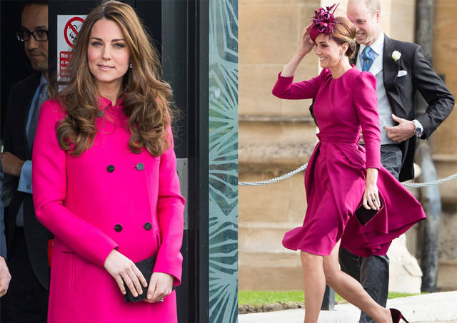 右图|不算白皮的凯特和梅根，同样穿红色效果却不同，原来竟然是因发色