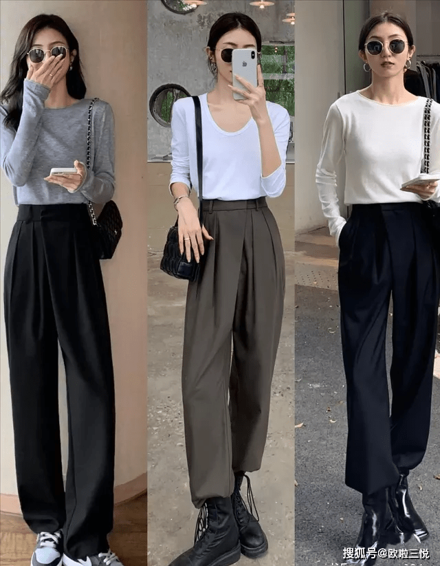 卫衣|她的穿搭：30、40岁女人这样穿“极简风”，显瘦显高还有气质