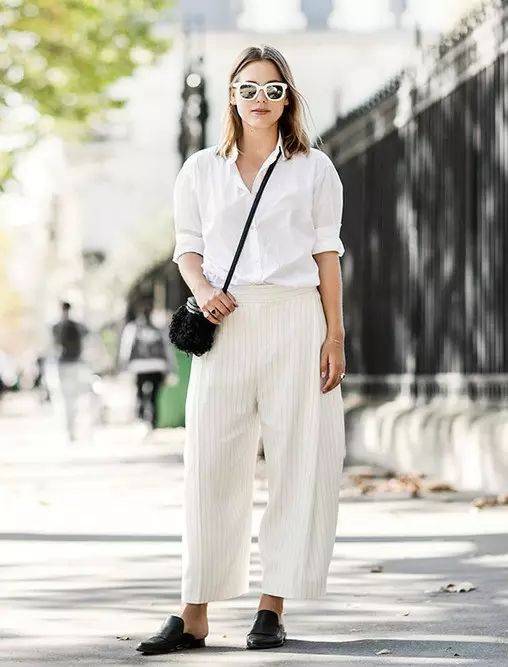 视觉|时尚穿搭 | 9分裤+平底鞋=早秋绝配