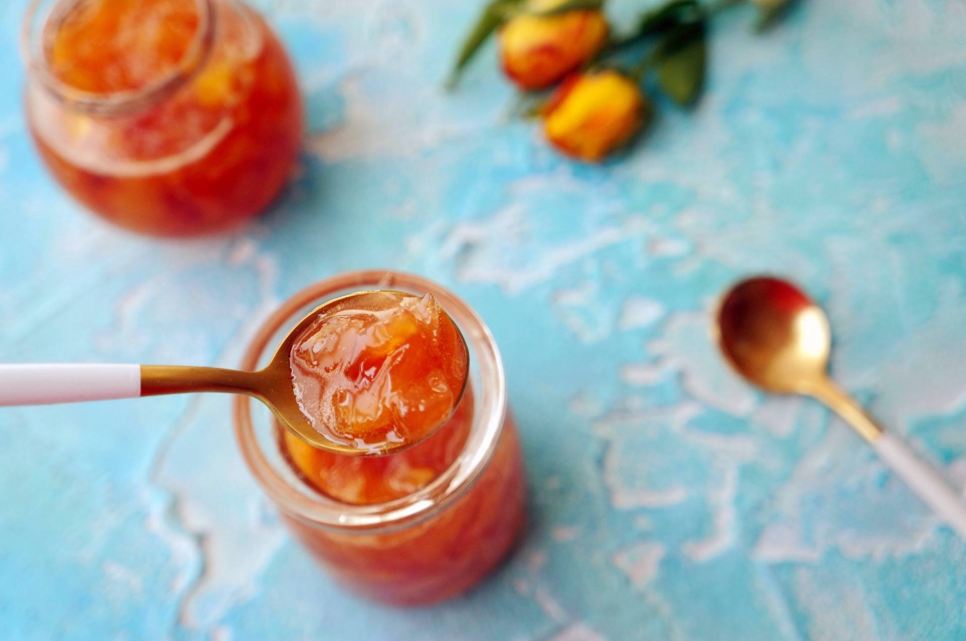 水蜜桃好吃又便宜,做成水蜜桃果酱,酸酸甜甜的好喜欢_果肉