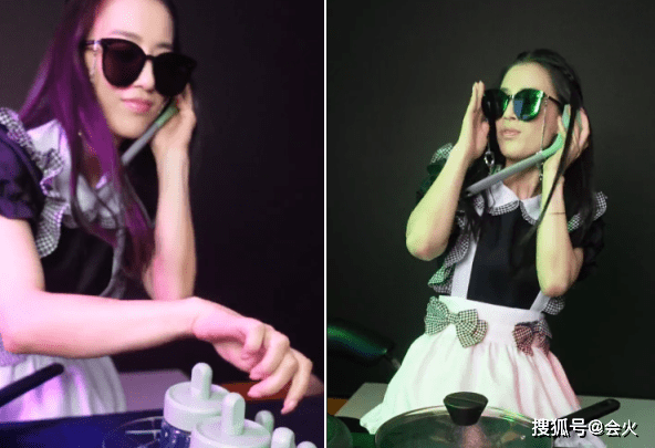 时间|38岁黄圣依动感打碟！穿蕾丝裙戴墨镜好酷炫，汤勺扣在耳朵太霸气