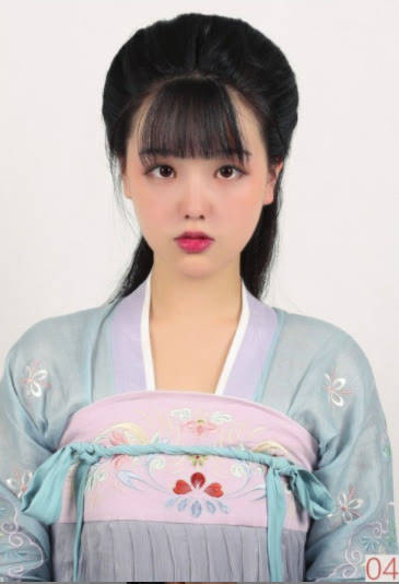发髻|唐风少女造型：变形灵蛇髻包发