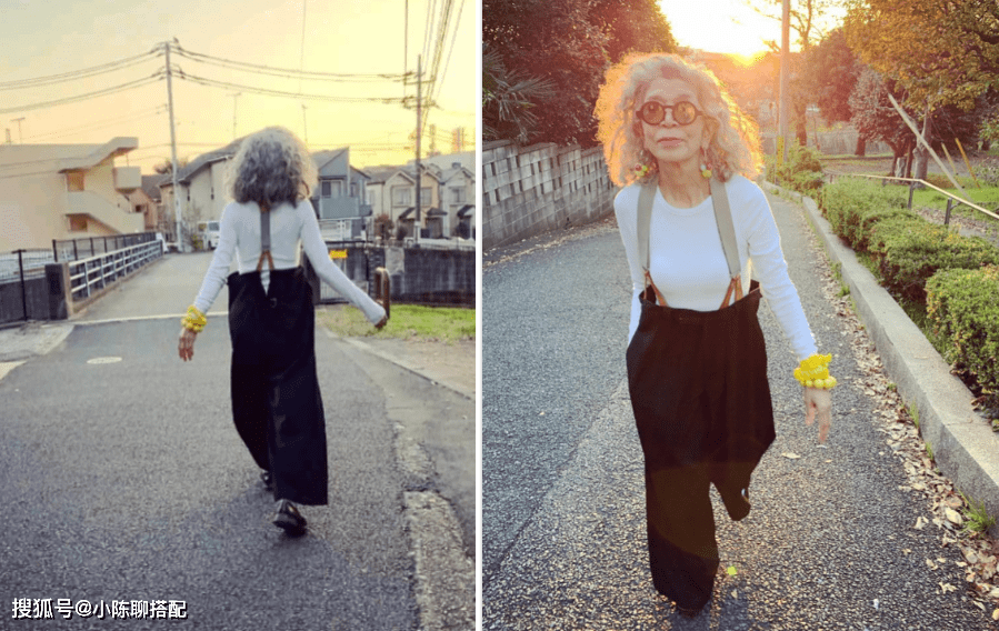 年龄段|黑色凭什么不老气？看这个时尚界的宝藏奶奶就知道，太会穿了