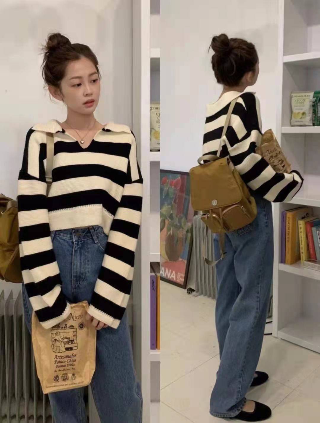 黑色|普通的牛仔裤也可以穿出chic！打造出好气质