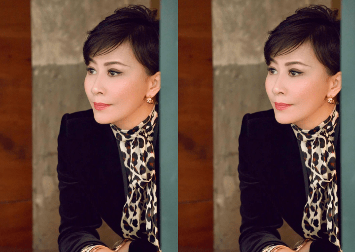 刺绣|不愧是刘嘉玲太敢穿，豹纹衬衫都能HOLD的住，意外的有些好看