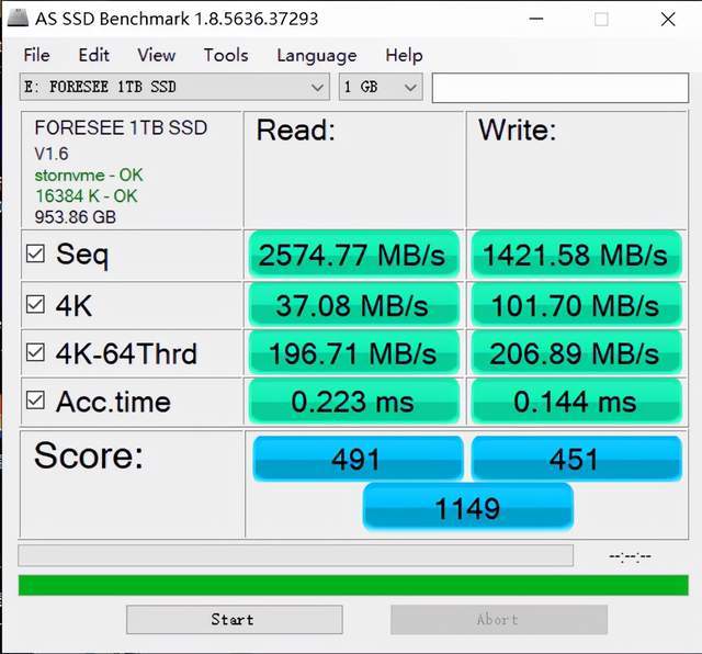 主控|江波龙 FORESEE XP1000 1TB SSD 体验：主流性能，超低发热