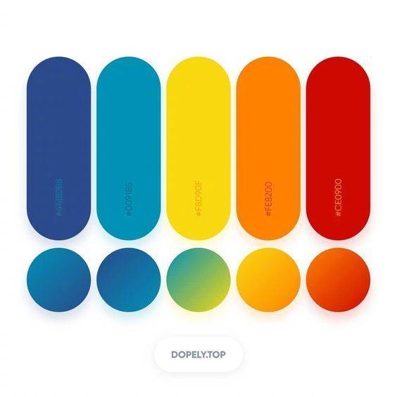 设计|河南领创品牌策划：logo设计中渐变色彩搭配参考