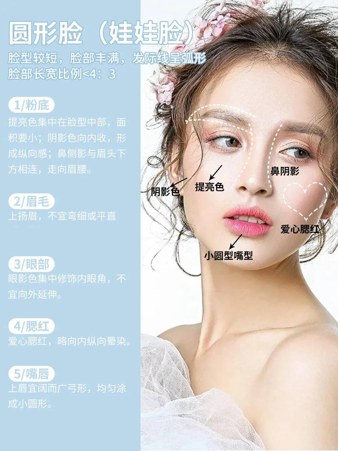 鹅蛋脸|新娘妆容攻略|6种脸型化妆技巧，对号入座！