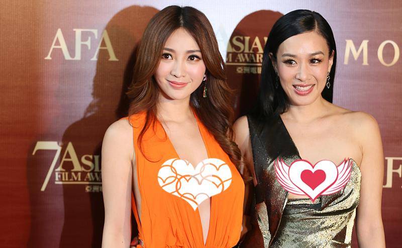 橘色|钟丽缇和柳岩虽然差10岁，但是穿衣风格很像，气质独特！