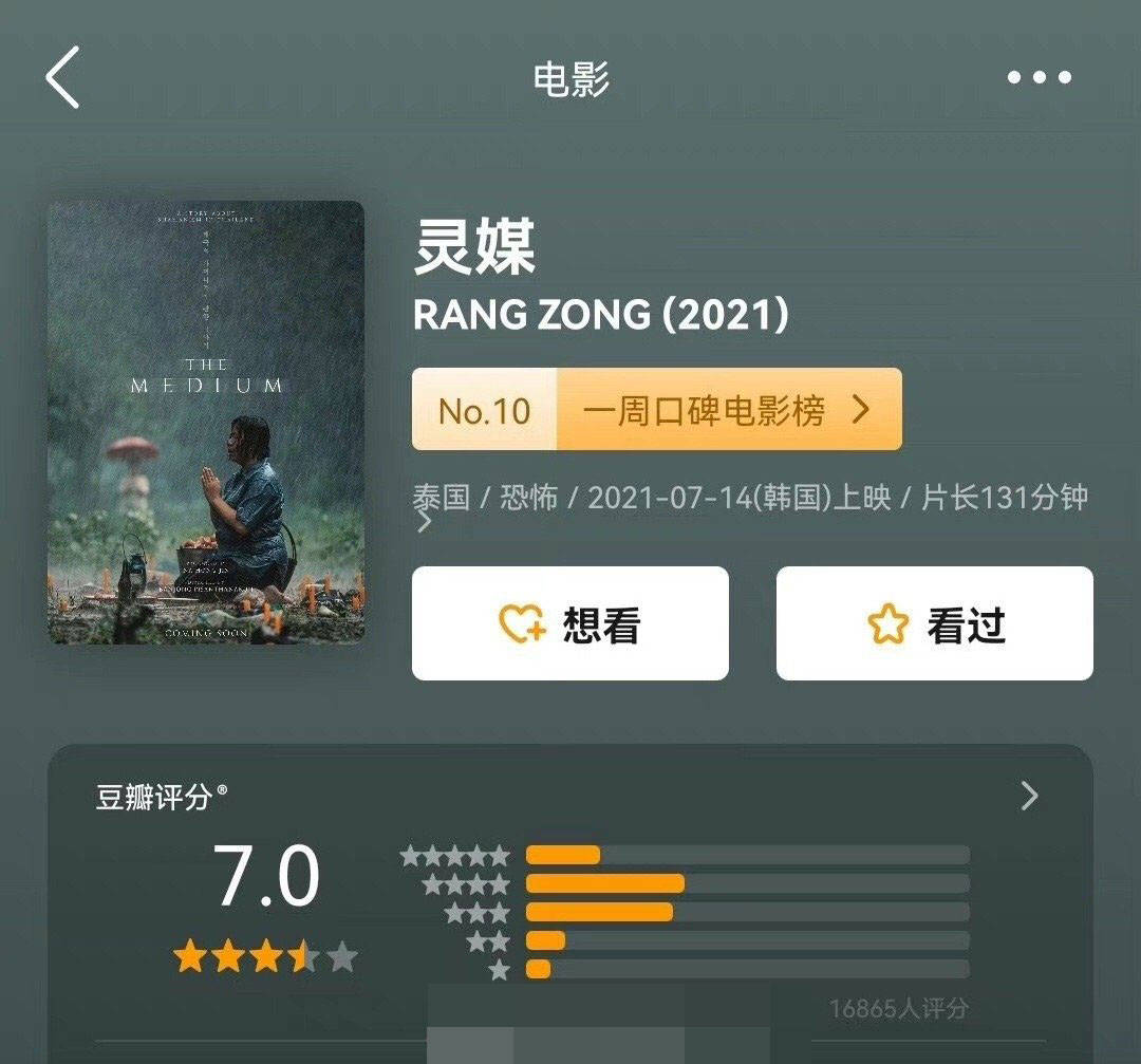 原则|《灵媒》到底怎么样？预告一出全网夸豆瓣评分才7.0？