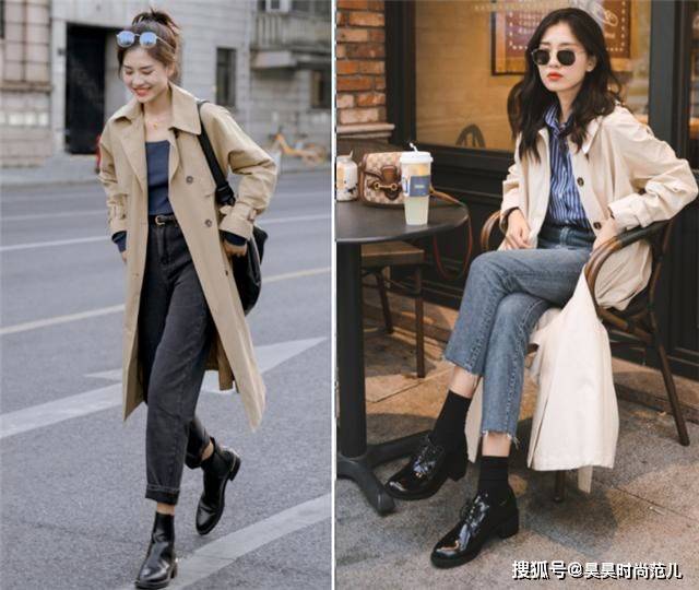 女孩子|秋天来了天气微凉，在穿搭风衣的时候，除了搭配裙子还能这样穿