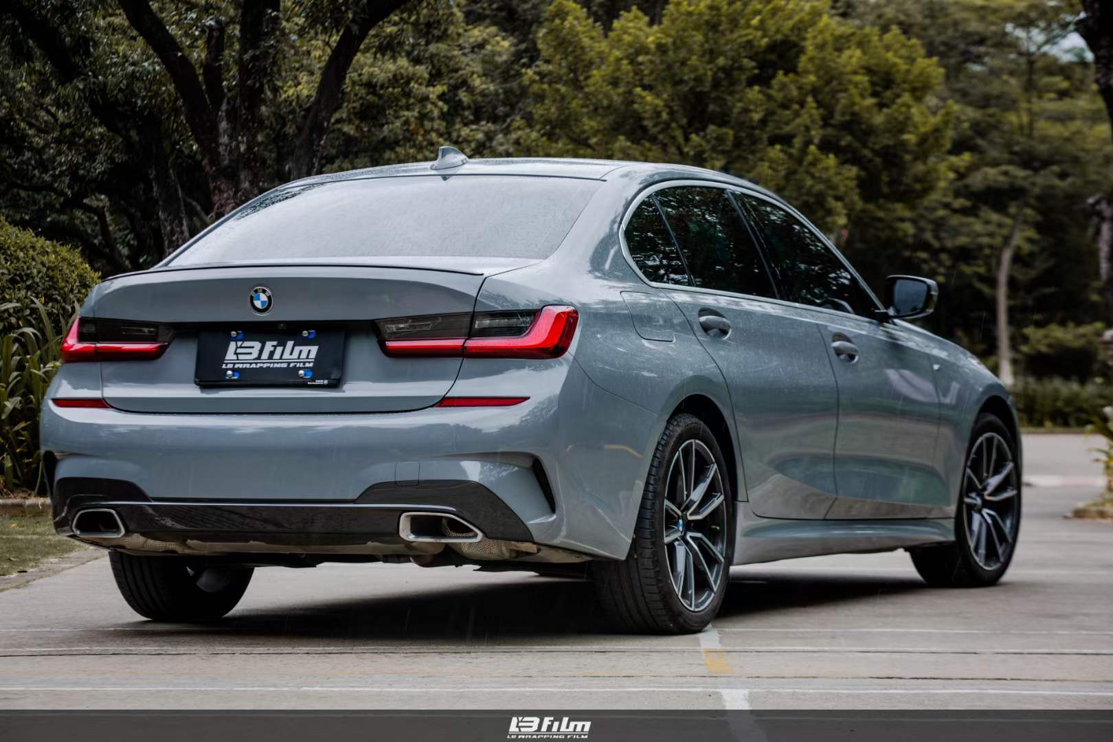 宝马bmw全车贴膜lb改色膜高亮纳多灰