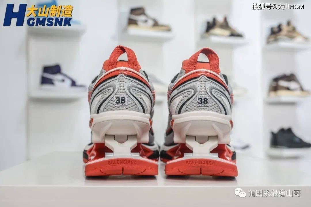 弹簧 【大山制造】白红 Balenciaga 巴黎世家X-Pander 6.0复古弹簧鞋