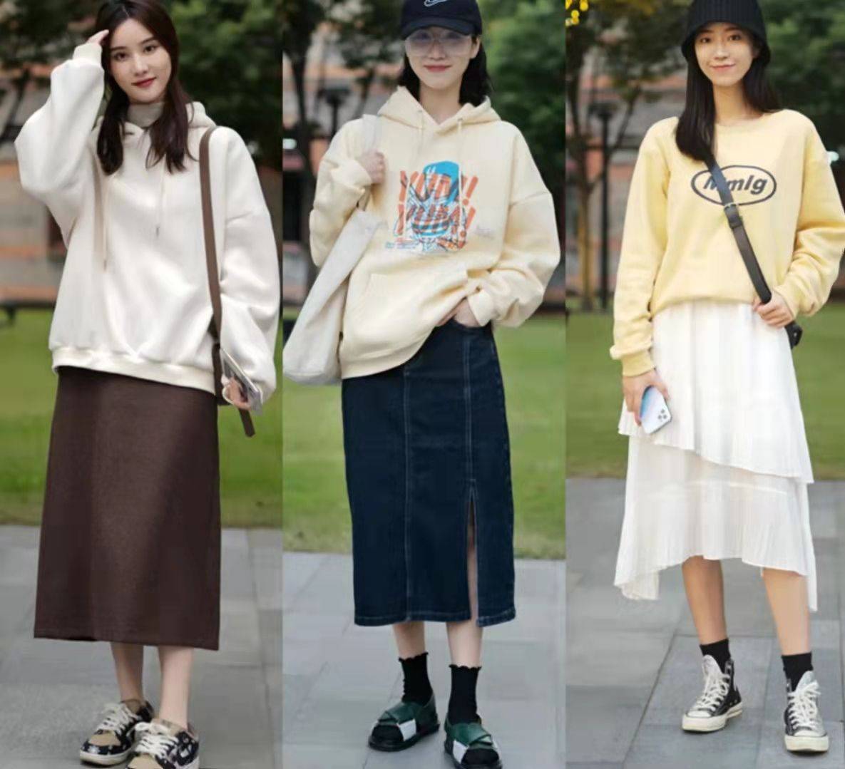 风衣 秋季别只会穿裤子，这4种“裙装”搭法优雅时尚，40岁女人穿真美