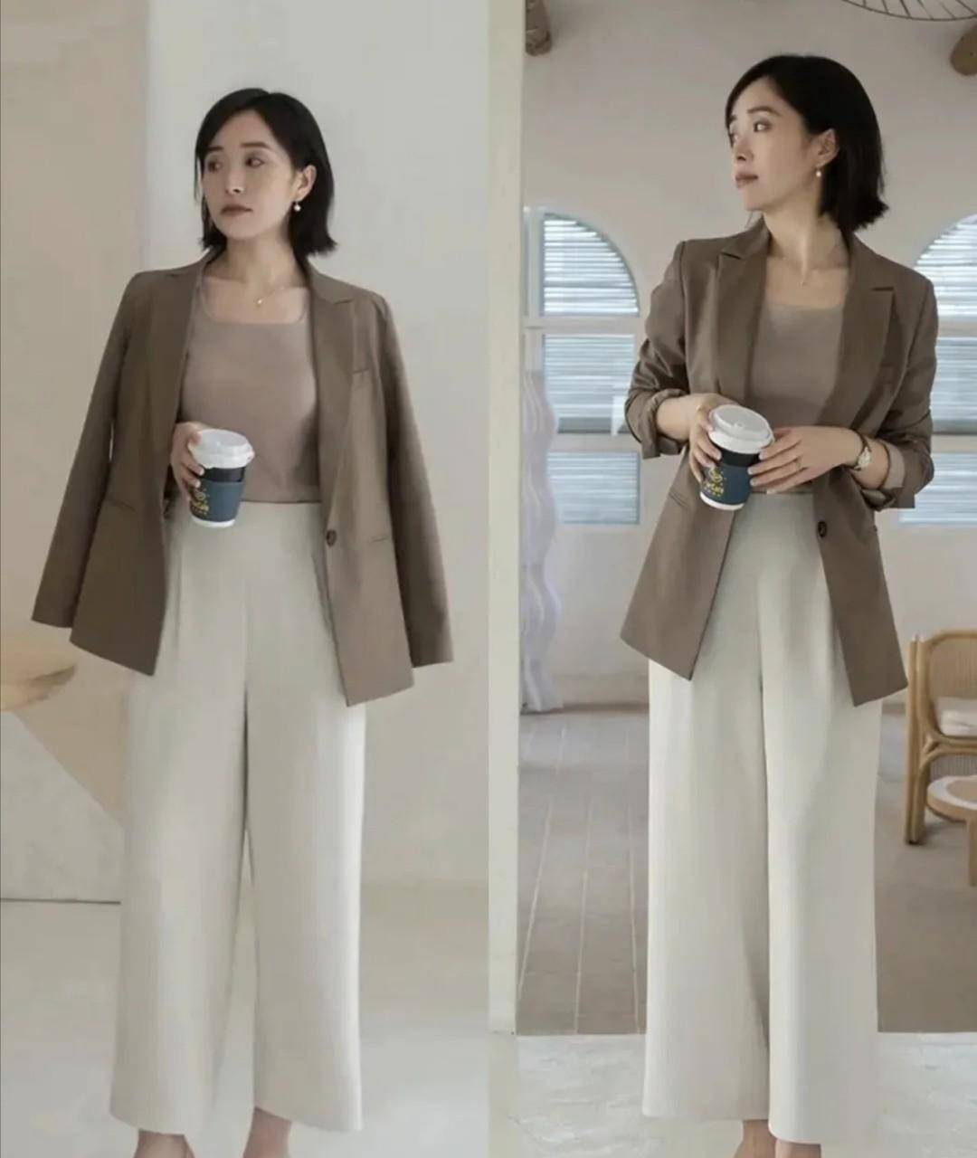 颈部 中年优雅女人穿西装，掌握这3个小技巧！搭配好了高级又显瘦