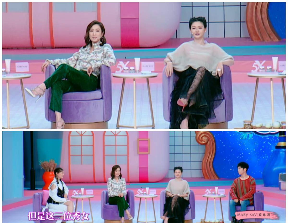 服装 女人生了孩子变化大,大S和佘诗曼坐一起,穿的休闲气质相差大