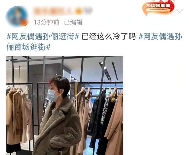 套装 孙俪出街真不怕闷得慌！三十多度穿貂高调炫富，可臃肿得像暴发户