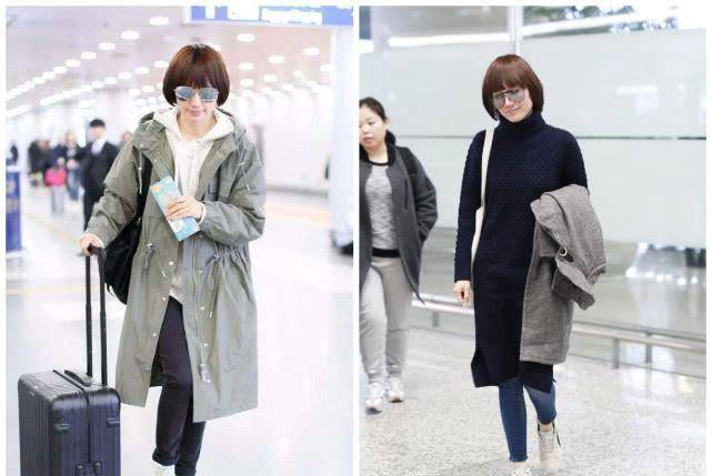 卫衣 袁泉外穿连帽卫衣,搭配酒红色裤子,这身减龄打扮好显气质!