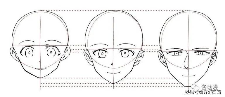 差不多绘画初学者需要学会的头部透视技巧