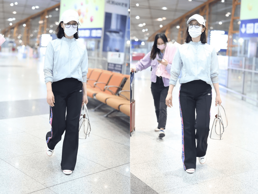 样子 陈数到底是怎么保养的，都44岁了也不显老，穿宽松裤既精致又显嫩