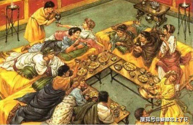 进行|古罗马人饮食文化背后的奢靡之风:为什么不坐着吃饭,非要斜躺?