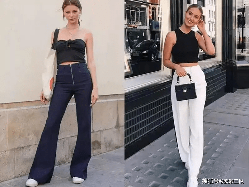 高跟鞋 小个子女生穿搭推荐：拖地裤，搭配高跟鞋显瘦还显高