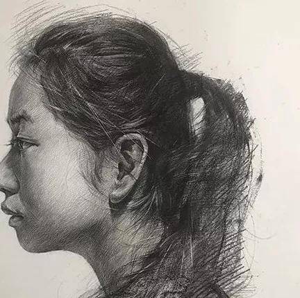 素描素描，速写，头发塑造口诀