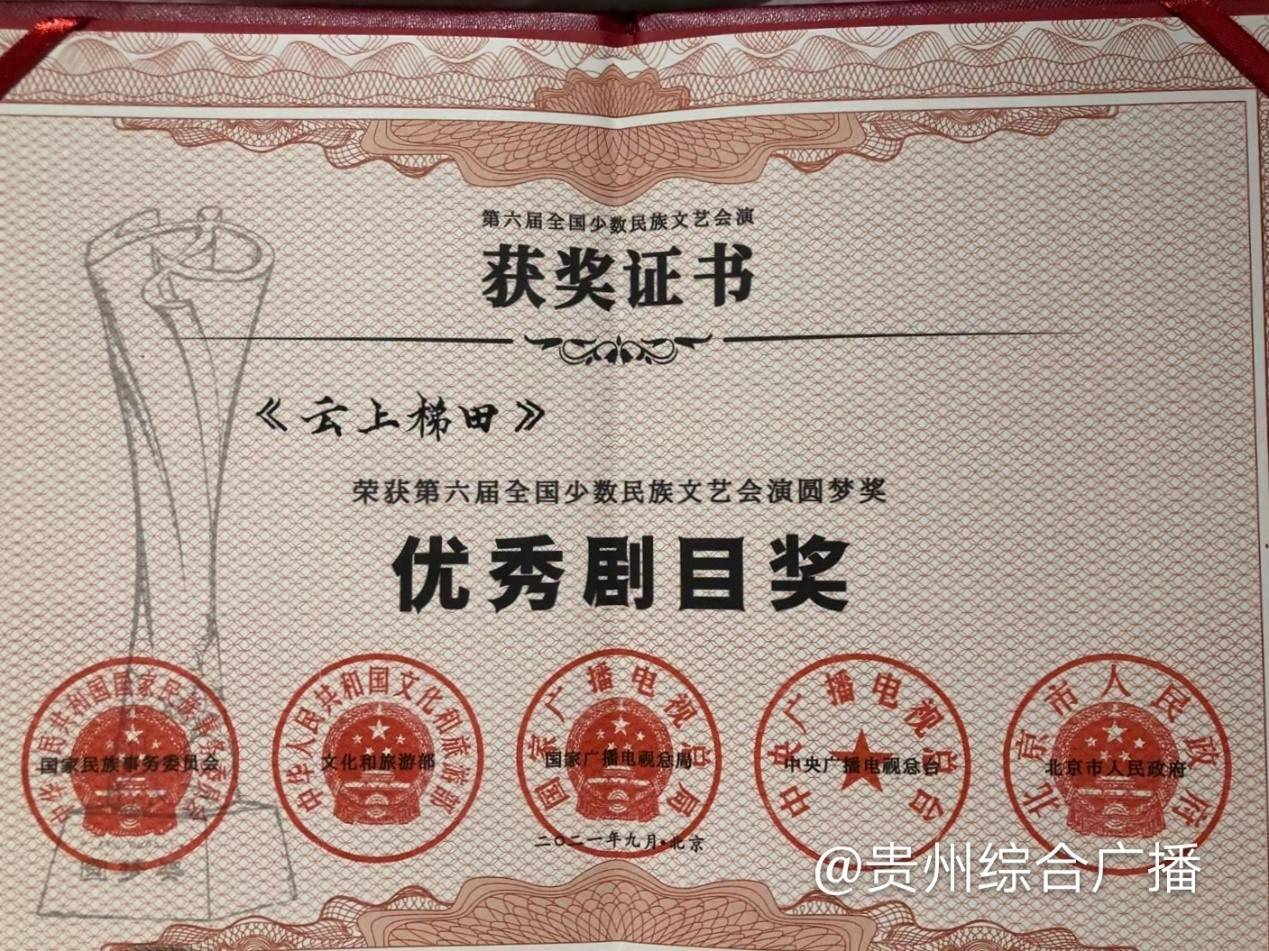 获奖证书