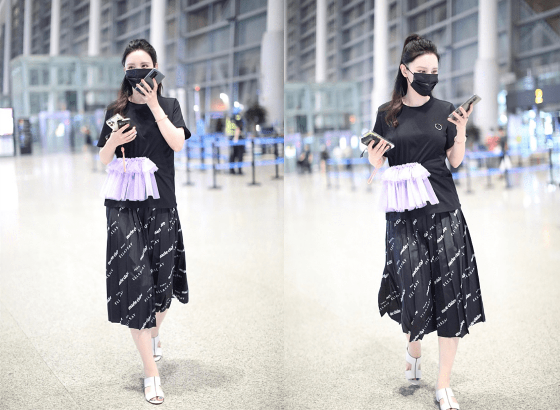 视觉 张萌当了老板穿搭也不夸张，T恤配花裤真接地气，感觉没什么架子