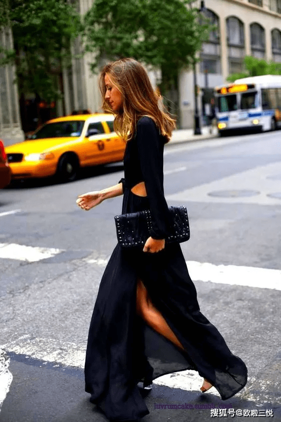 黑色 悦穿搭：全身黑色搭配，照样美又气质