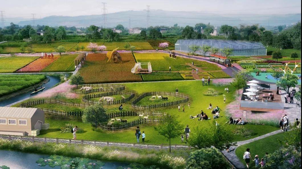 「农田景观,欢乐田园.