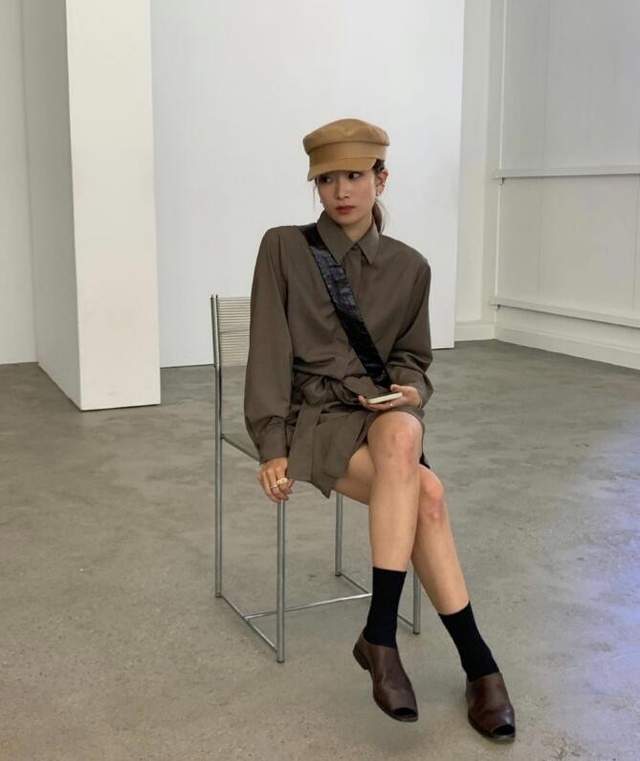 颜色 舒适惬意的初秋搭配 韩国博主 gyoe_re日常通勤