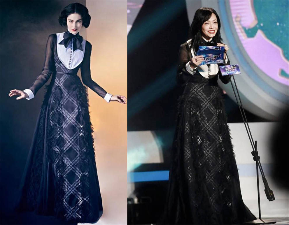 高定 红毯造型，刘浩存清纯陈都灵连换4套抢镜，姚晨穿高定被发型扣分