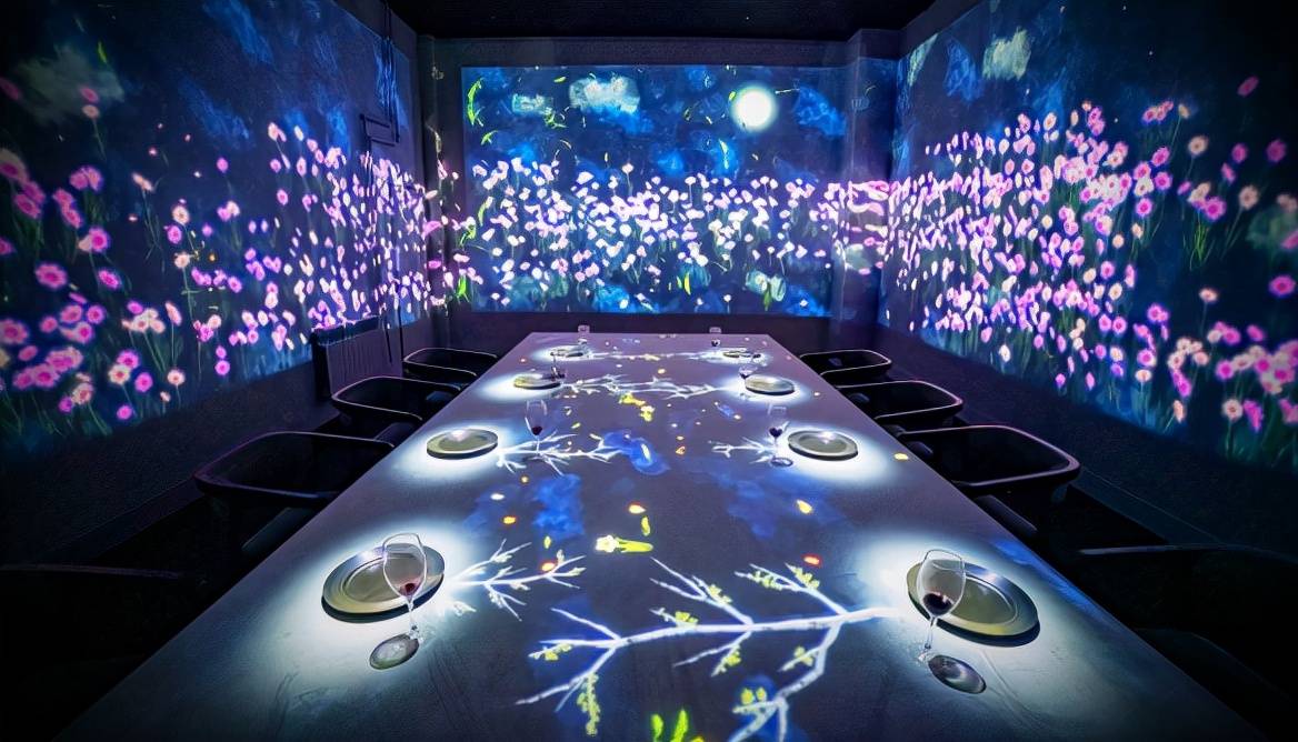 全息投影光影餐厅打造出不同主题的餐厅