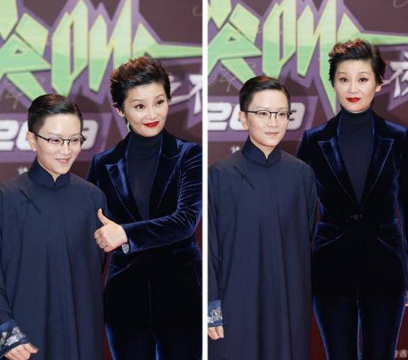 西装 徐帆浓妆造型照样惊艳,搭配短发气场十足,真不愧是大导演的太太