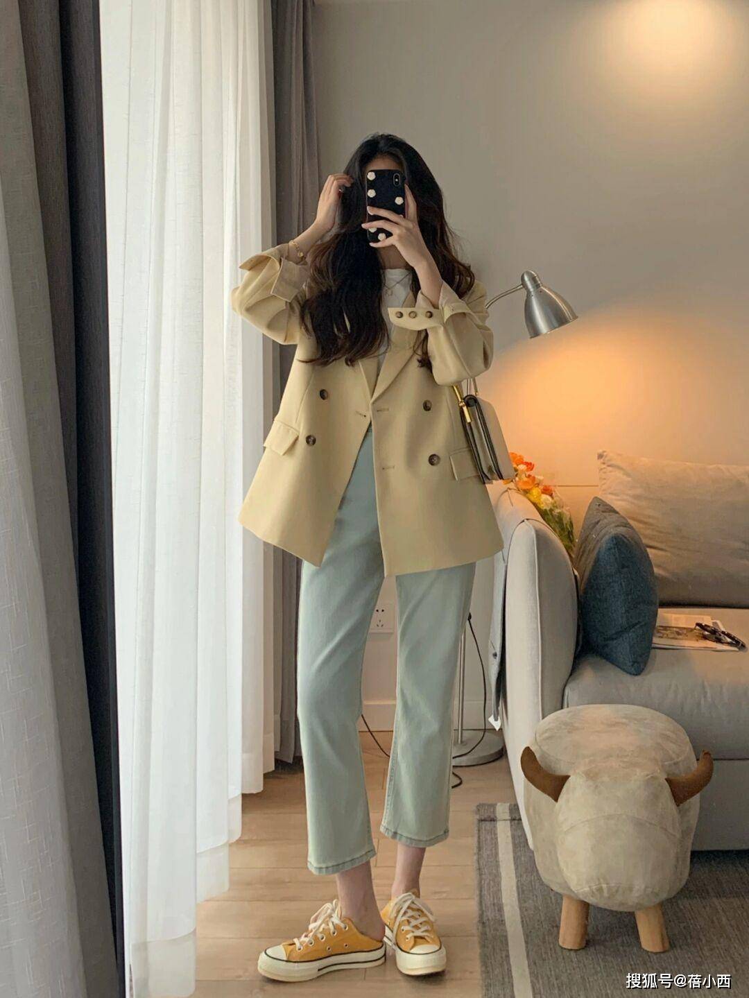 整体 “西装外套”的高阶穿法来了,一衣多穿时髦又气质,适合秋天穿搭