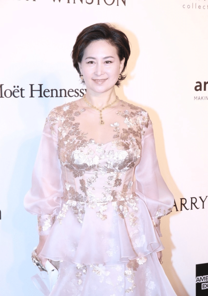 姐妹 何超琼与何超仪真是姐妹情深，两人并肩站着，感觉都挺有气质的