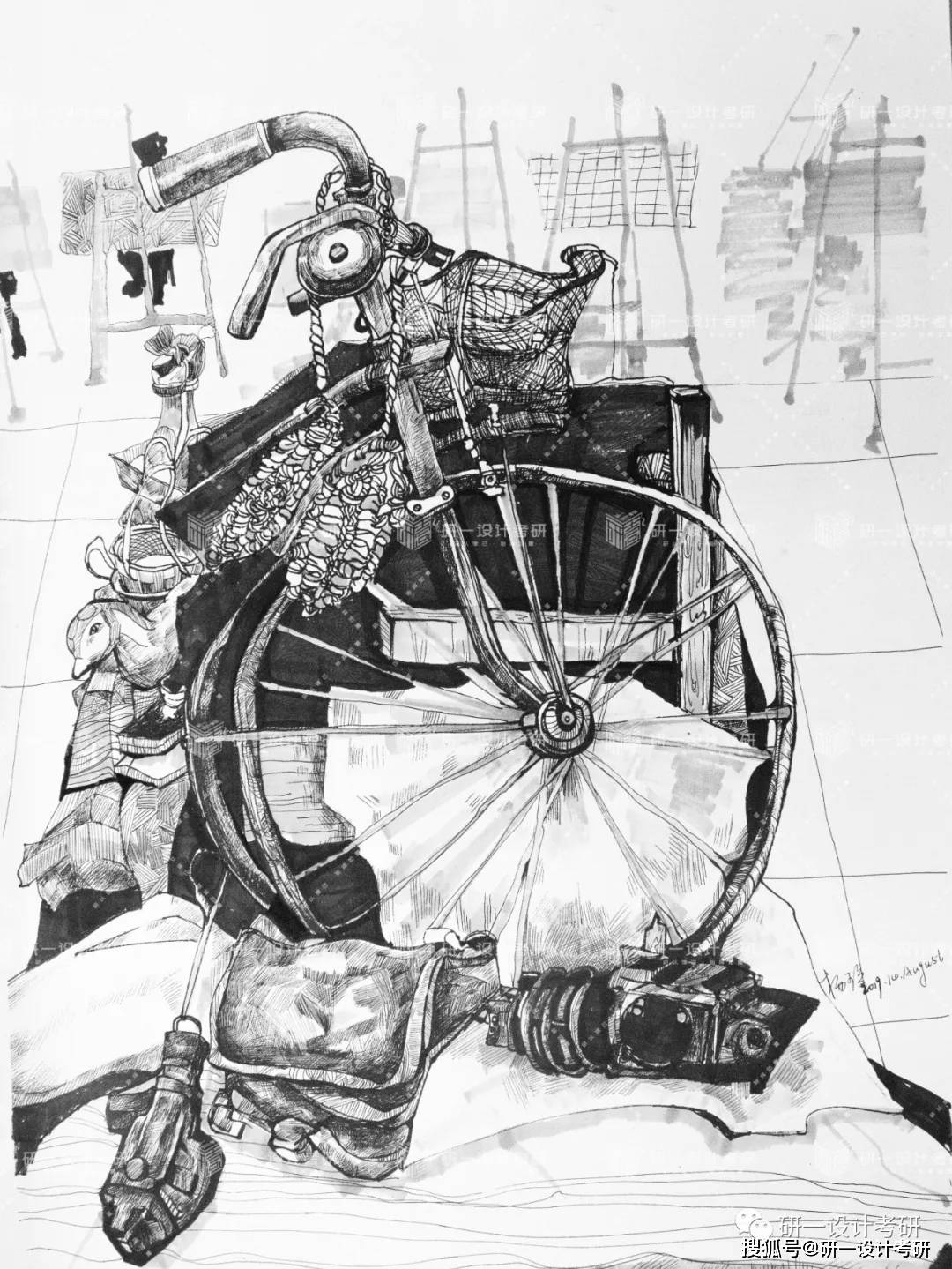 赏析 设计素描·优秀作品丨研一设计考研优秀作品赏析