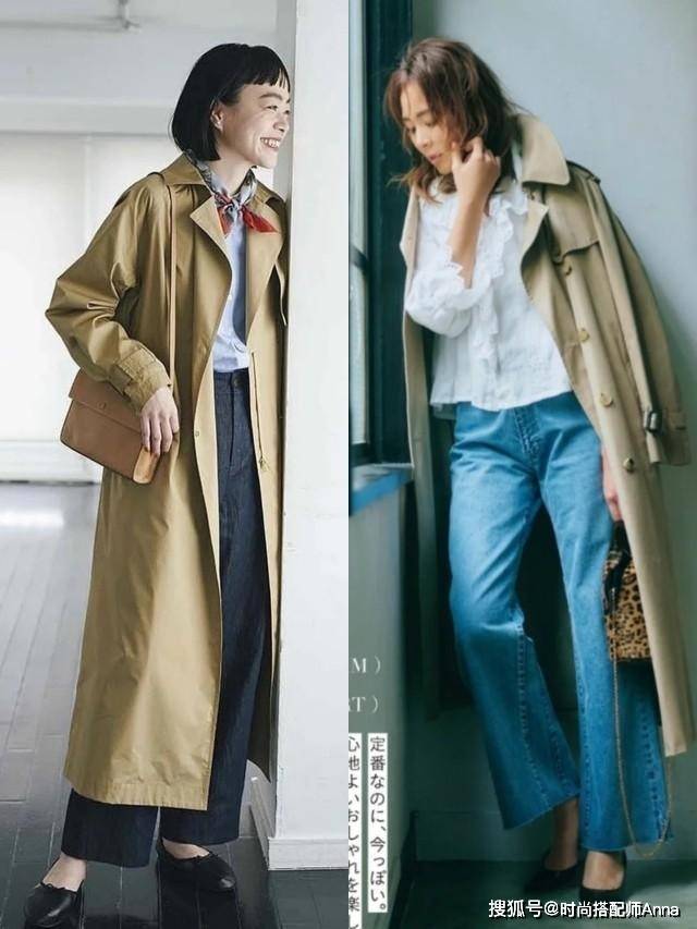 经典 中年女人怎么穿更洋气？试试“长裤+风衣”，穿出高级时尚感